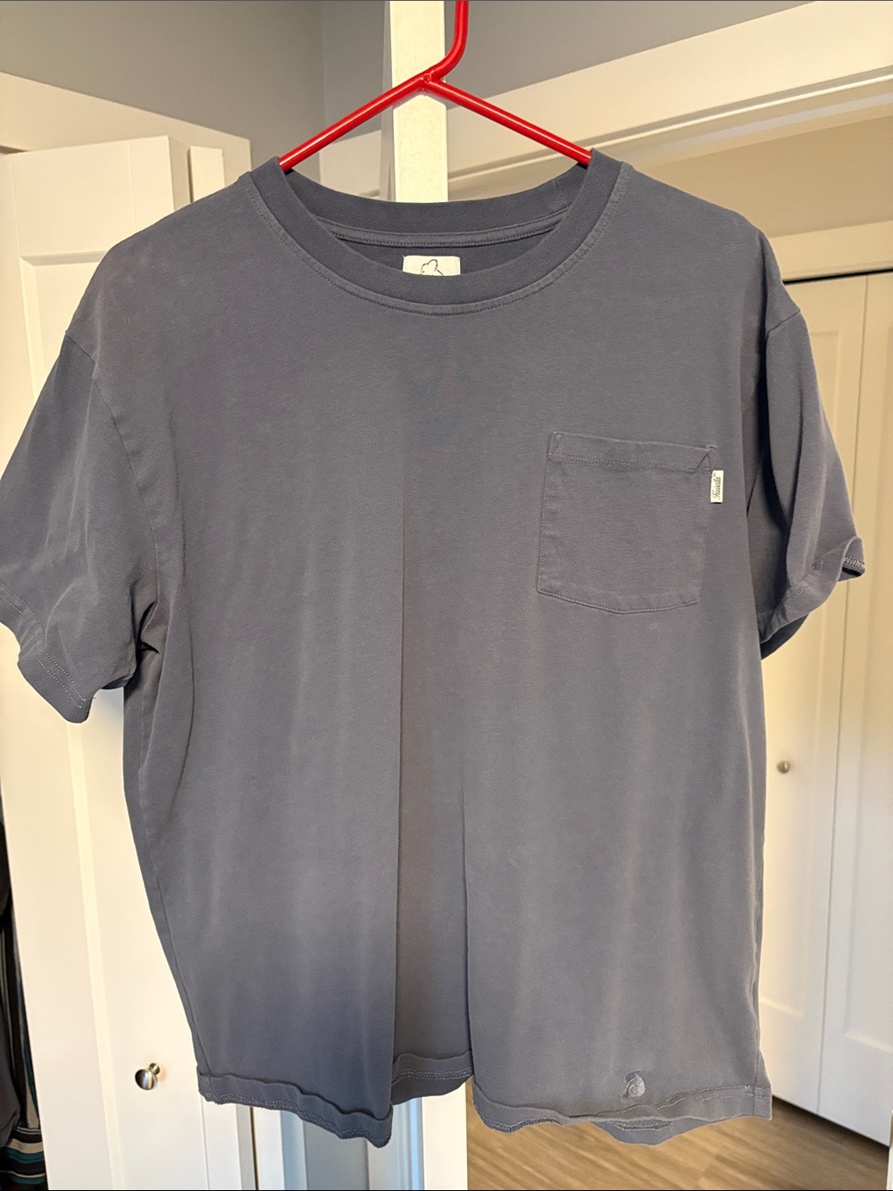 Kuwalla Short Sleeve Pocket Tee in Slate Gray